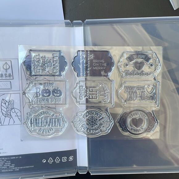 Stampin' Up! Tags Tags Tags Stamps with Trio of Tags Dies NEVER USED - Picture 4 of 4